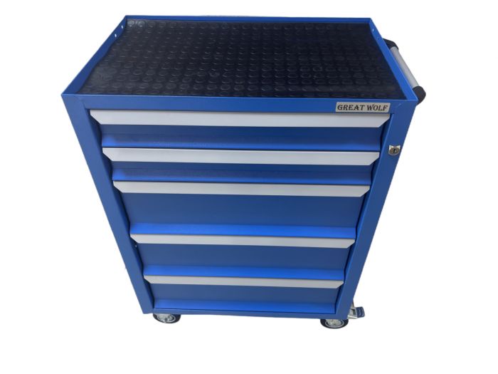Тележка инструментальная Great Wolf GWT-K5B, закрытая, 5 ящиков