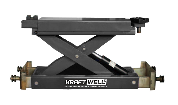 Пост сход-развала 3D с подъёмником 4т KraftWell 4WL_set_3, с поворотными кругами