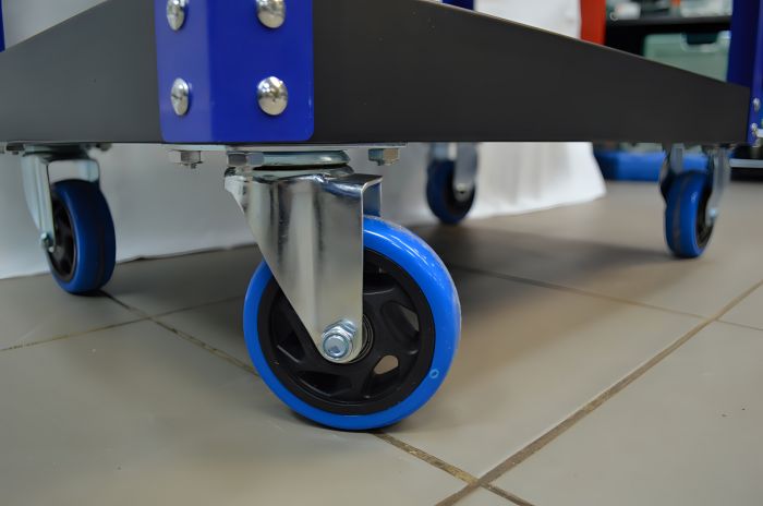 Тележка инструментальная Great Wolf GW-3ST Blue, с полкой и тремя ящиками