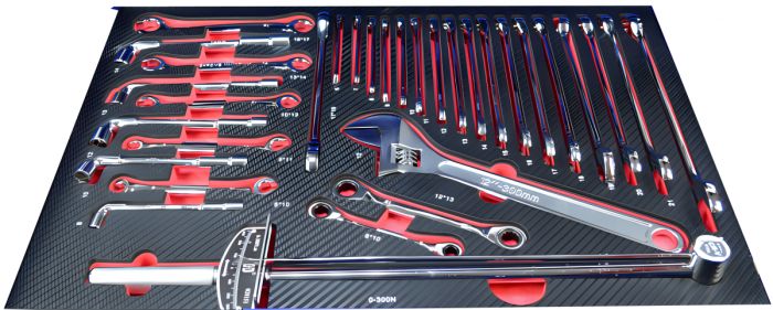 Тележка инструментальная Great Wolf GW-3ST1 Blue, с полкой и тремя ящиками, с набором инструментов 249пр.