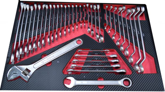 Тележка инструментальная Great Wolf GW-3ST2 Blue, с полкой и тремя ящиками, с набором инструментов 324пр.