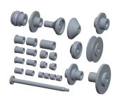 Дополнительный комплект Luxe к адаптеру для балансировки мотоциклетных колес SIVIK Moto КС-225-01