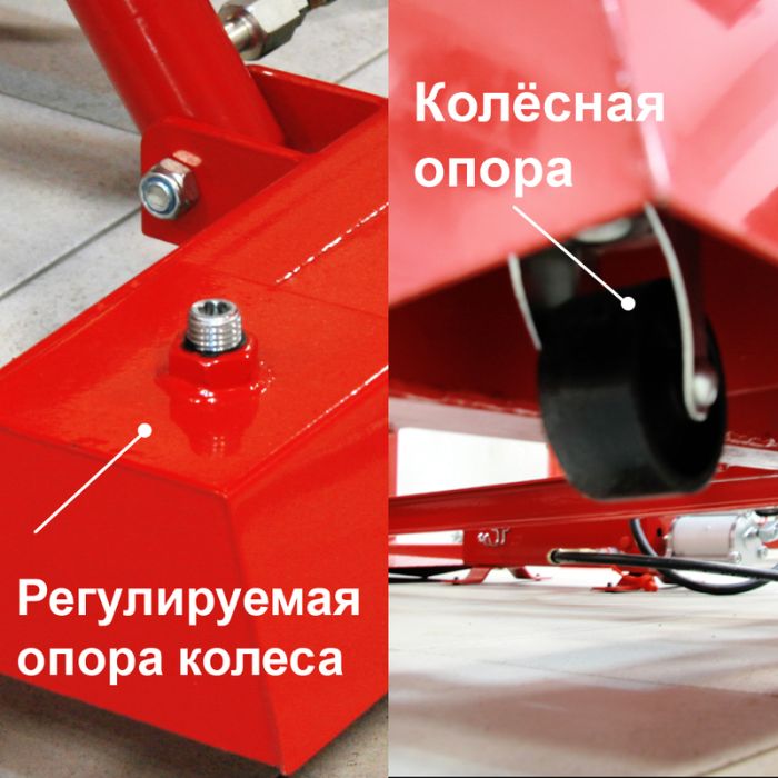 Мотоподъёмник платформенный пневмогидравлический Сорокин 16.7, 0,7 тонн