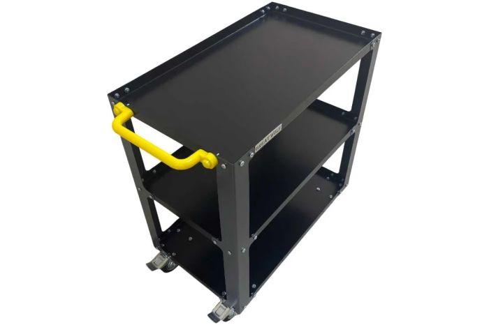 Тележка инструментальная Great Wolf GWT-G3, открытая, 3 полки, колеса с тормозом