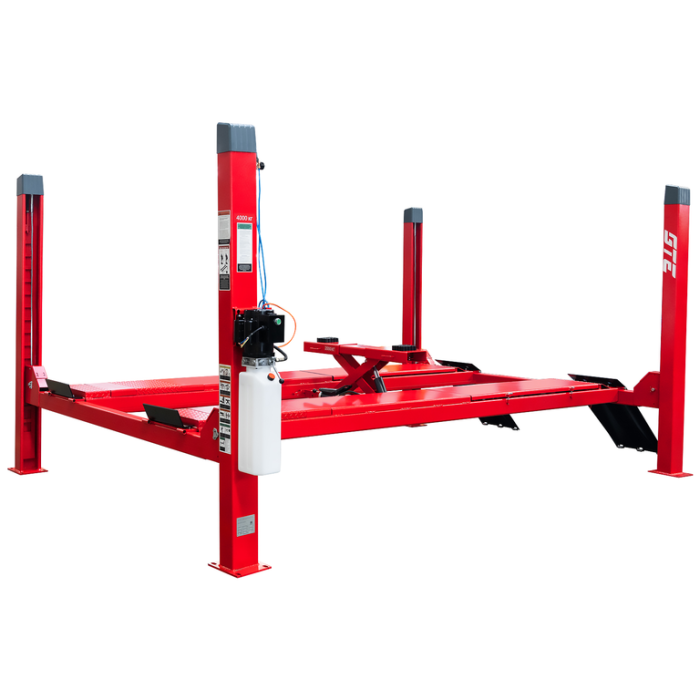 Подъемник четырехстоечный 4 тонны GTE GTE-4301, электрогидравлический, для слесарных работ, 220В