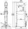 Пресс гидравлический ручной/ножной 30 тонн KraftWell KRWPR30F, напольный, гаражный