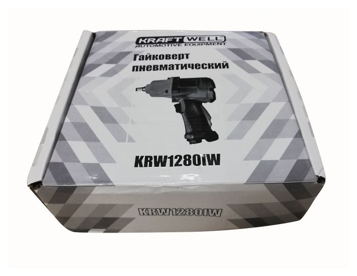 Пневмогайковерт ударный KraftWell KRW1280IW, 1/2", легковой, 1280 Нм