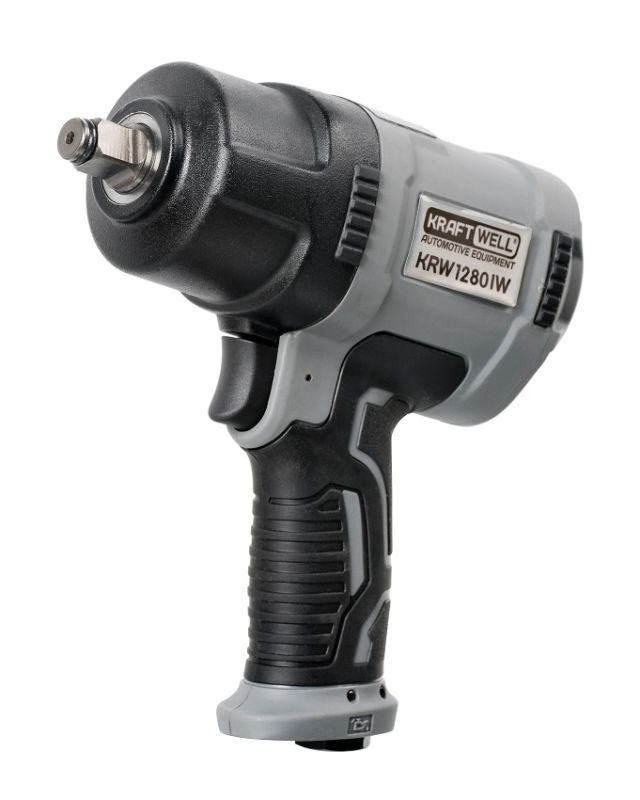 Пневмогайковерт ударный KraftWell KRW1280IW, 1/2", легковой, 1280 Нм