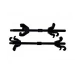 Стяжка пружин для амортизаторов BaumAuto BM-02022, механическая, двухсторонняя, 4-е захвата, 380мм, 2 шт.