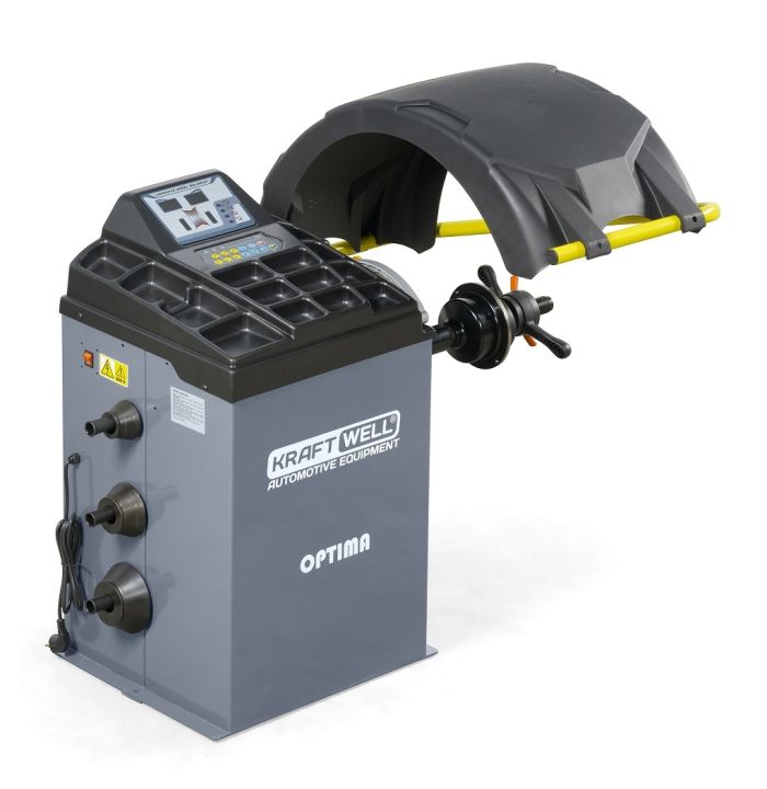 Балансировочный станок KraftWell OPTIMA KRW240, легковой, для мотоколес, ручной, 220В