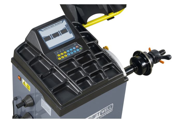 Балансировочный станок KraftWell FORTA KRW242, легковой, для мотоколес, полуавтоматический, 220В