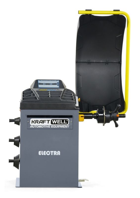 Балансировочный станок KraftWell ELECTRA (KRW243), легковой, для мотоколес, полуавтоматический, 220В