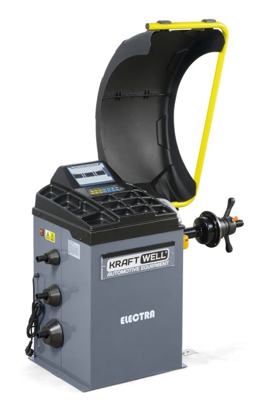 Балансировочный станок KraftWell ELECTRA (KRW243), легковой, для мотоколес, полуавтоматический, 220В
