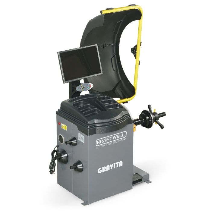 Балансировочный станок KraftWell GRAVITA, легковой, для мотоколес, автоматический, 220В, с динамиком