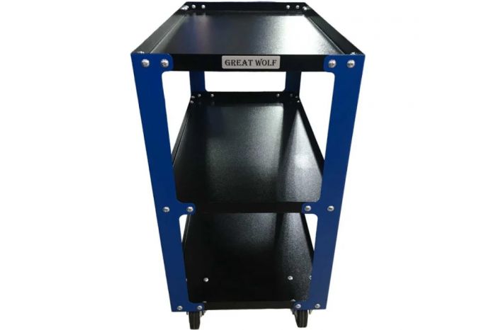 Тележка инструментальная Great Wolf GWT-B3, открытая, 3 полки