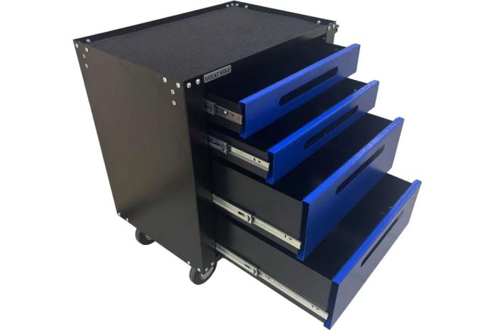 Тележка инструментальная Great Wolf GWT-B4, закрытая, 4 ящика