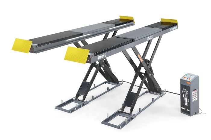 Подъемник ножничный электрогидравлический 4.5т KraftWell FORBI 4.5WI, 380В, для сход-развала