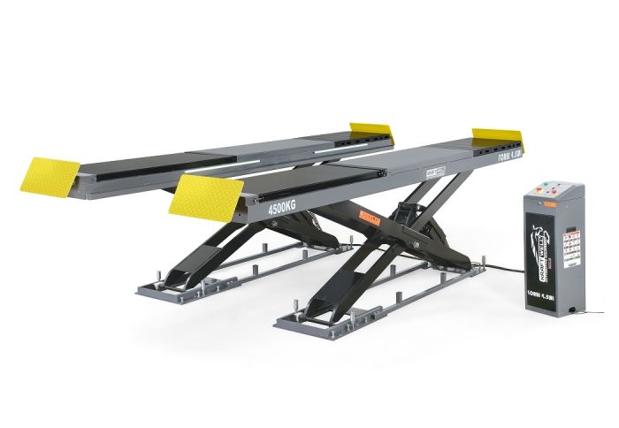 Подъемник ножничный электрогидравлический 4.5т KraftWell FORBI 4.5WI, 380В, для сход-развала