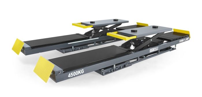 Подъемник ножничный электрогидравлический 4.5т KraftWell FORBI 4.5WLT, 380В, для сход-развала