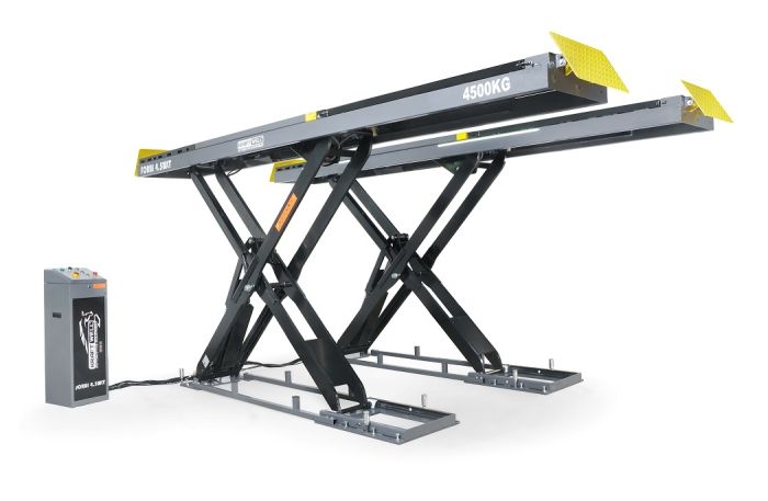 Подъемник ножничный электрогидравлический 4.5т KraftWell FORBI 4.5WLT, 380В, для сход-развала