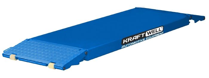 Подъемник автомобильный ножничный 3,5 тонны KraftWell KRW350SF/220_blue, электрогидравлический, 220В