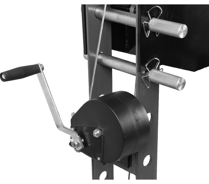 Пресс пневмогидравлический ручной 30 тонн KraftWell KRWPR30A, напольный, гаражный