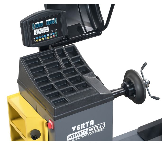 Балансировочный станок KraftWell VERTA KRW244E, легковой/грузовой, ручной, 220В