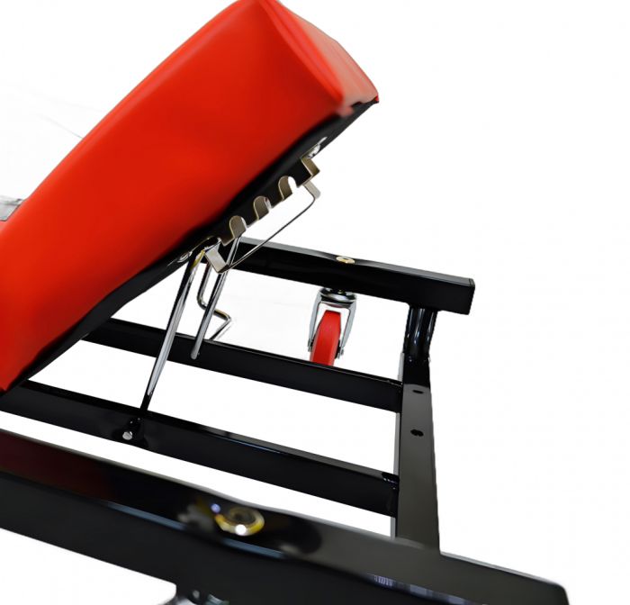 Лежак подкатной низкопрофильный красный Great Wolf GWC-2