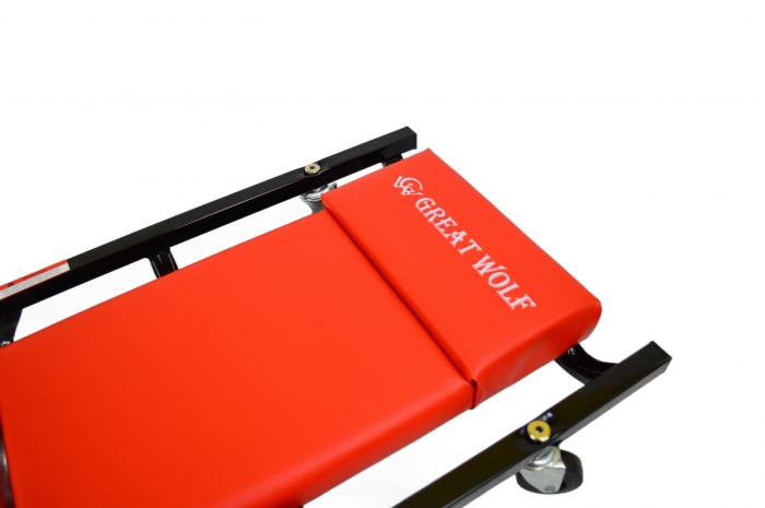 Лежак раскладной низкопрофильный красный Great Wolf GWC-3