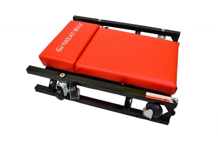 Лежак раскладной низкопрофильный красный Great Wolf GWC-3