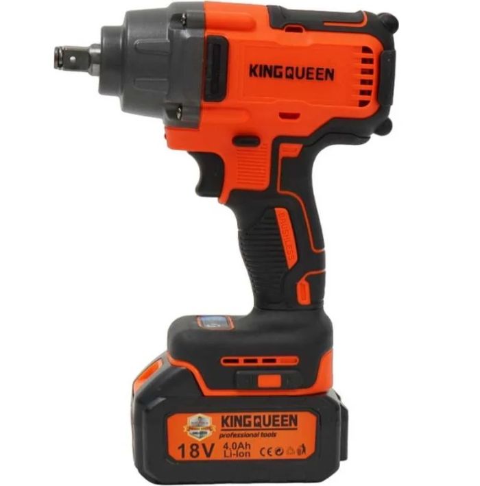 Гайковерт аккумуляторный KINGQUEEN KQ-287, 1/2", 600 Нм, в кейсе