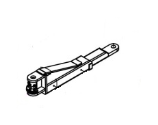 Опора телескопическая передняя KraftWell  арт. KRW4DLU-S48