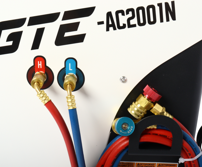 Станция для заправки автокондиционеров GTE GTE-AC2001N, автомат, с подогревом баллона, 120л/мин, 220В