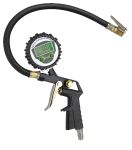 Пистолет для накачки шин KraftWell KRWTG-D, с цифровым манометром