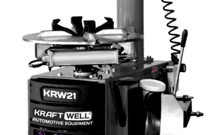 Шиномонтажный станок легковой KraftWell KRW21, полуавтоматический, 220В