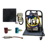 Станция для заправки автокондиционеров KraftWell KRW134ALC-2, ручная, 50 л/мин