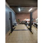 Подъемник двухстоечный автомобильный 4 тонны KraftWell KRW4ELM, электрогидравлический, 380В