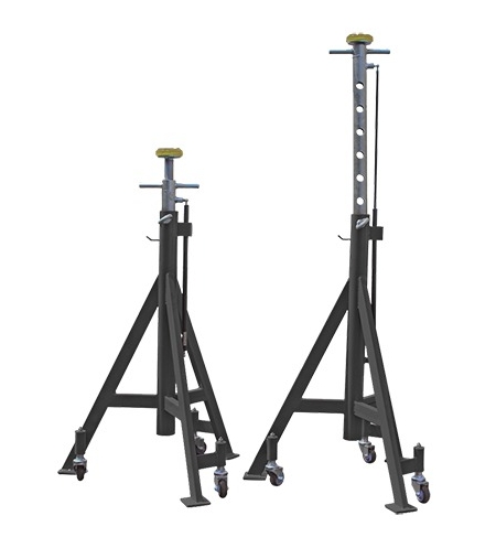 Стойка опорная 7,5 т KraftWell KRWJS7.5H, с пневмолифтом