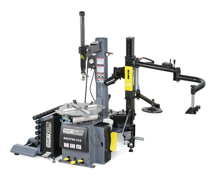 Шиномонтажный станок легковой KraftWell MAESTRO 25/220, полуавтоматический, 220В