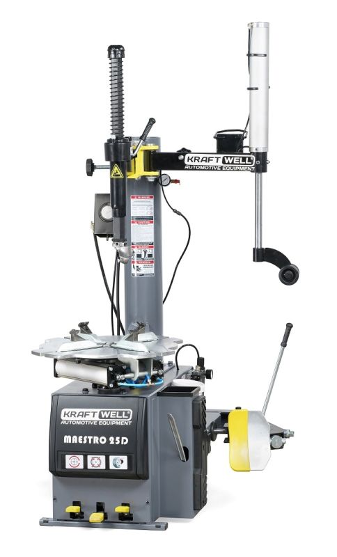 Шиномонтажный станок легковой KraftWell MAESTRO 25D, полуавтоматический, 380В, до 26", двухскоростной