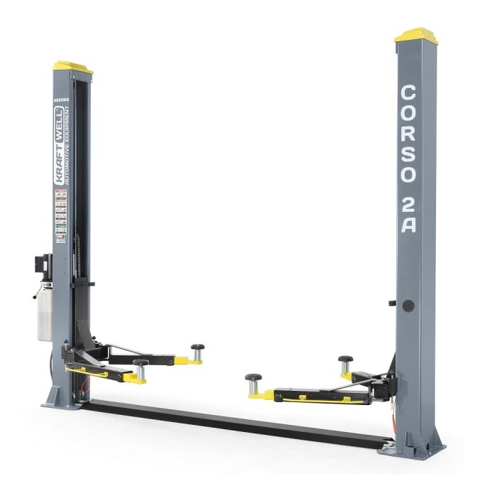 Подъемник двухстоечный автомобильный 4 тонны KraftWell CORSO 2A/220, электрогидравлический, 220В