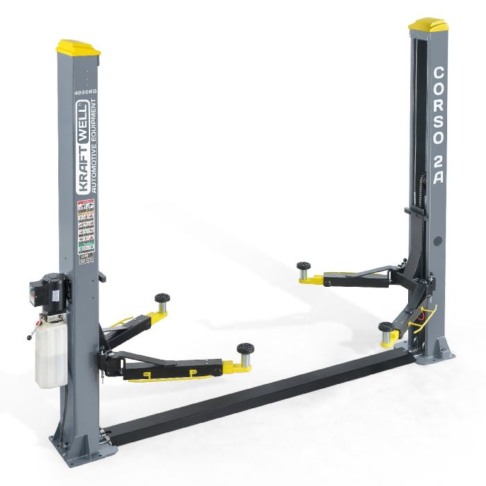 Подъемник двухстоечный автомобильный 4 тонны KraftWell CORSO 2A/220, электрогидравлический, 220В