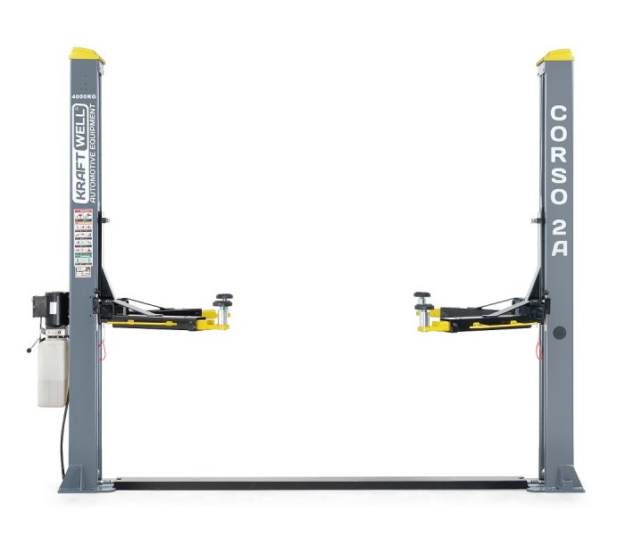 Подъемник двухстоечный автомобильный 4 тонны KraftWell CORSO 2A/220, электрогидравлический, 220В
