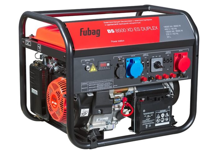 Бензиновый электрогенератор с электростартером Fubag BS 8500XD ES Duplex, 220/380В