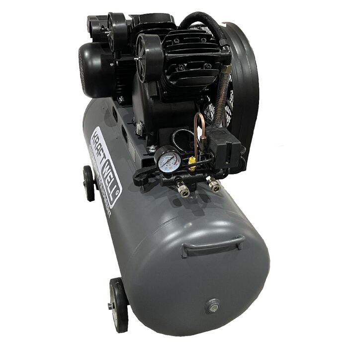 Поршневой компрессор KraftWell KRW-AC420-100L/220, ременной привод, 420 л/мин, 220В