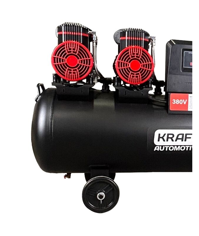 Поршневой компрессор KraftWell KRW-AC1000-120L, ременной привод, 1000 л/мин, 380В