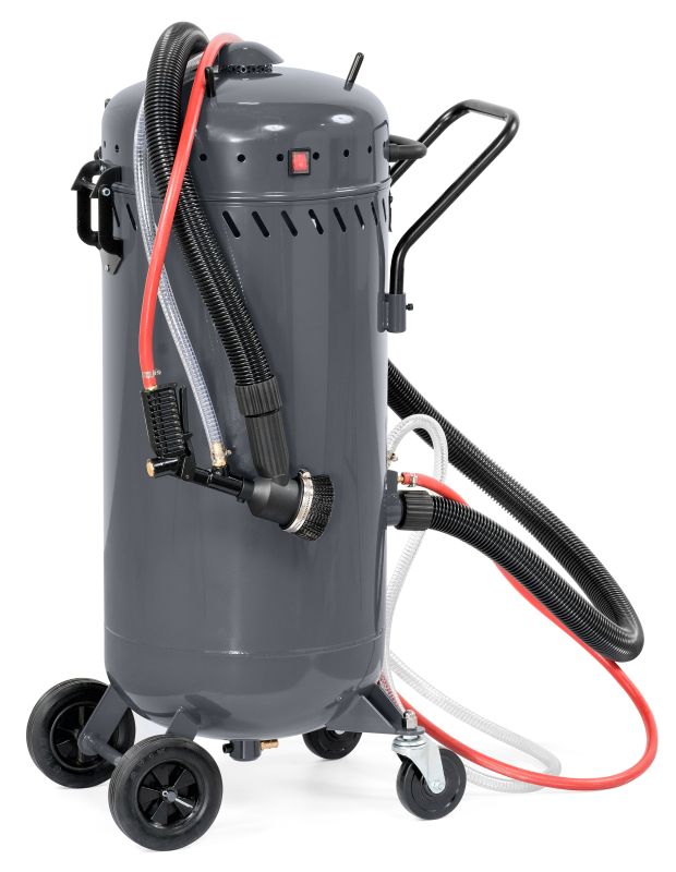 Пескоструйный аппарат пневматический KraftWell KRW-SB100H, передвижной, 104 литра