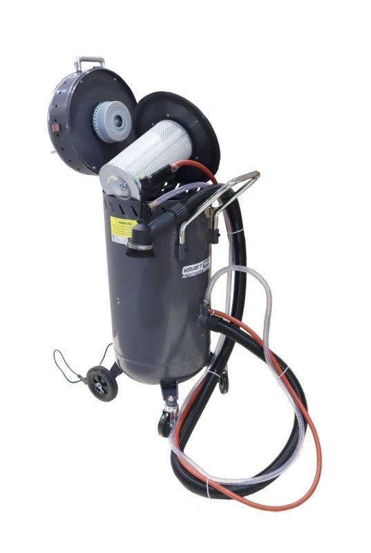 Пескоструйный аппарат пневматический KraftWell KRW-SB100H, передвижной, 104 литра