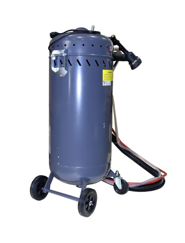 Пескоструйный аппарат пневматический KraftWell KRW-SB100H, передвижной, 104 литра