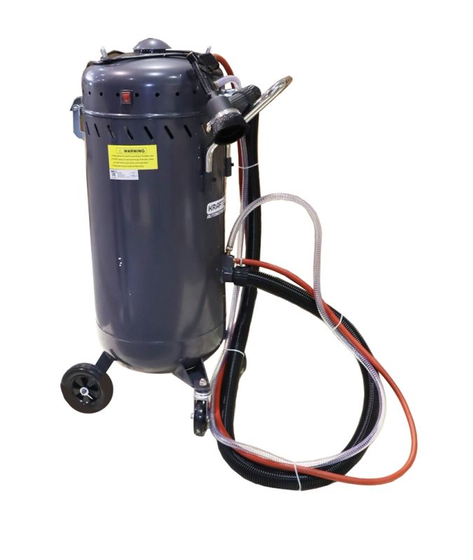 Пескоструйный аппарат пневматический KraftWell KRW-SB100H, передвижной, 104 литра